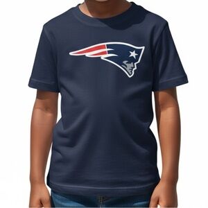 NFL Kids Navy New England Patriots Graphic Tee | Size M